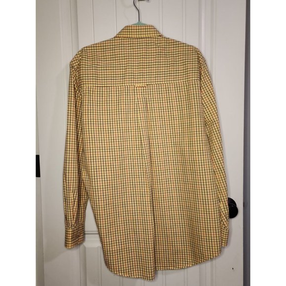 Duck Head Long Sleeve M/M Yellow, Red, and Blue Plaid Button Down Shirt - Picture 2 of 4